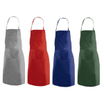 Tabliers publicitaires classiques en polyester sans poche 200 g/m² couleur gris troisième vue