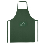 Tabliers publicitaires classiques en polyester sans poche 200 g/m² couleur vert deuxième vue