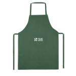 Tabliers publicitaires classiques en polyester sans poche 200 g/m² couleur vert avec zone d'impression