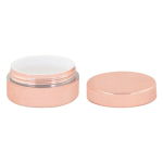 Baume à lèvres dans un pot avec couvercle et parfum vanille SPF15