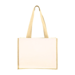 Sac en toile de jute personnalisé et coton laminé 12 kg Beach Budget couleur naturel