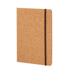 Carnets personnalisable rigide en liège A5 pages lignées Basic Cork couleur naturel