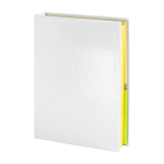 Bloc-notes avec couverture rigide en divers formats et couleurs couleur blanc