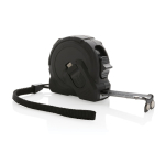 Mètre ruban de 5m personnalisé avec logo dans étui premium GearX couleur noir troisième vue