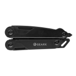 Pince publicitaire multifonction personnalisée GearX couleur noir