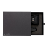 Pince publicitaire multifonction personnalisée GearX couleur noir deuxième vue avec boîte