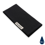 Lot de 4 serviettes de table en coton recyclé 45 x 45 cm Ukiyo couleur noir