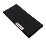 Lot de 4 serviettes de table en coton recyclé 45 x 45 cm Ukiyo couleur noir troisième vue