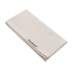 Lot de 4 serviettes de table en coton recyclé 45 x 45 cm Ukiyo couleur blanc troisième vue