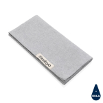 Lot de 4 serviettes de table en coton recyclé 45 x 45 cm Ukiyo couleur gris