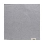 Lot de 4 serviettes de table en coton recyclé 45 x 45 cm Ukiyo couleur gris deuxième vue
