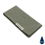Lot de 4 serviettes de table en coton recyclé 45 x 45 cm Ukiyo couleur vert foncé