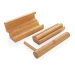 Lot d'ustensiles personnalisés pour faire des sushis en bambou Ukiyo couleur marron
