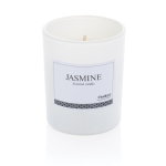 Bougie publicitaire parfumée  dans un verre élégant Jasmine Ukiyo couleur blanc