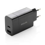 Adaptateur mural 30W pour chargement ultra rapide Philips couleur noir