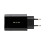 Adaptateur mural 30W pour chargement ultra rapide Philips couleur noir troisième vue