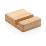 Support pour téléphone carré en bambou pour le bureau