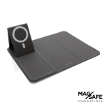 Tapis de souris personnalisable pliable avec chargeur sans fil Mouse couleur noir
