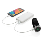 Banque d'alimentation personnalisée avec double USB 10.000 mAh Philips couleur blanc troisième vue
