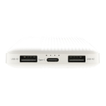 Banque d'alimentation personnalisée avec double USB 10.000 mAh Philips couleur blanc sixième vue