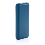 Power bank à longue durée avec charge rapide de 20.000 mAh Pasadena couleur bleu