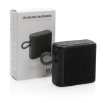 Enceinte  étanche aux éclaboussures avec fonction appels Splash couleur noir vue avec boîte