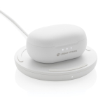 Écouteurs de qualité anti-bruit avec commande tactile Gilroy couleur blanc troisième vue