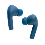 Écouteurs publicitaires robustes antibruit avec microphone Alamo couleur bleu cinquième vue