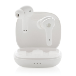 Écouteurs compact de haute qualité avec commande tactile Byron couleur blanc