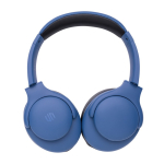 Casque musique personnalisé avec coussins et autonomie de 35h Fresno couleur bleu deuxième vue