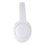 Casque musique personnalisé avec coussins et autonomie de 35h Fresno couleur blanc troisième vue