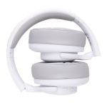 Casque musique personnalisé avec coussins et autonomie de 35h Fresno couleur blanc quatrième vue