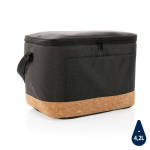 Sac isotherme avec détail en liège pour 12 canettes Exclusive couleur noir