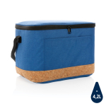 Sac isotherme avec détail en liège pour 12 canettes Exclusive couleur bleu