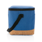 Sac isotherme avec détail en liège pour 12 canettes Exclusive couleur bleu troisième vue