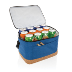 Sac isotherme avec détail en liège pour 12 canettes Exclusive couleur bleu cinquième vue