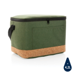 Sac isotherme avec détail en liège pour 12 canettes Exclusive couleur vert foncé