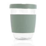Mug de voyage personnalisable borosilicaté de 360ml Ukiyo couleur vert menthe deuxième vue