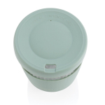 Mug de voyage personnalisable borosilicaté de 360ml Ukiyo couleur vert menthe quatrième vue