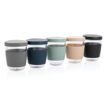 Mug de voyage personnalisable borosilicaté de 360ml Ukiyo couleur vert menthe vue générale