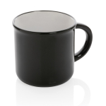 Tasse en céramique bicolore vintage de 280 ml Basic Bicolor couleur noir