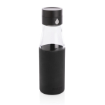 Bouteille promotionnelle avec suivi d'hydratation 600 ml Crystal Ukiyo couleur noir