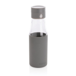 Bouteille promotionnelle avec suivi d'hydratation 600 ml Crystal Ukiyo couleur gris