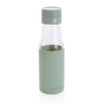 Bouteille promotionnelle avec suivi d'hydratation 600 ml Crystal Ukiyo couleur vert menthe