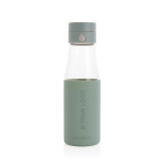Bouteille promotionnelle avec suivi d'hydratation 600 ml Crystal Ukiyo couleur vert menthe avec zone d'impression