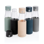 Bouteille promotionnelle avec suivi d'hydratation 600 ml Crystal Ukiyo couleur marron clair vue générale