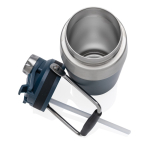 Bouteille en acier avec bouchon double fonction 500ml Slender couleur bleu marine cinquième vue