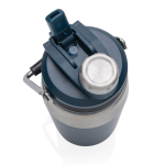Bouteille en acier avec bouchon double fonction 500ml Slender couleur bleu marine septième vue
