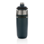 Grande bouteille thermos avec bouchon avec paille 1L Slender couleur bleu marine quatrième vue