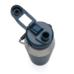 Grande bouteille thermos avec bouchon avec paille 1L Slender couleur bleu marine septième vue